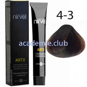 Краска для волос 4-3 Золотистый средне-каштановый Artx Nirvel, 60 мл.